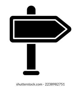 A filled design icon of roadboard 