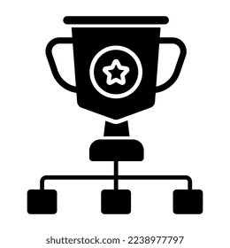 Filled design icon of trophy cup