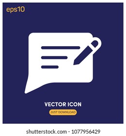 Filled Feedback Vector Icon Illustration For Web And Mobile App.Ui/Ux