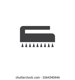 Filled flat sign for mobile concept and web design. Cleaning brush simple solid icon. Symbol, logo illustration. Pixel perfect vector graphics