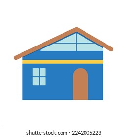 Filled House Icon Vector Design