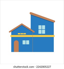 Diseño de vectores de iconos de la casa rellena
