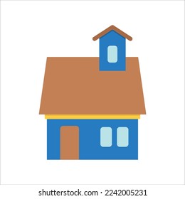Diseño de vectores de iconos de la casa rellena