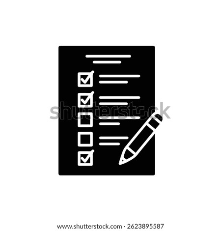 Filled Icon of Checklist for Birth Plan
