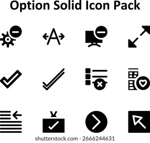 Paquete de iconos lleno - opción (12 iconos)