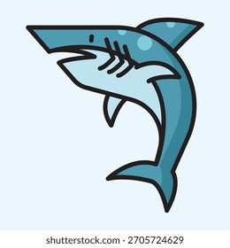 Gefülltes Symbol eines Hais