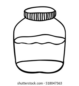 Filled Jar Icon Image Stock Vector (Royalty Free) 518047363 | Shutterstock