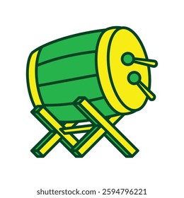 Filled Line Bedug Icon Vector