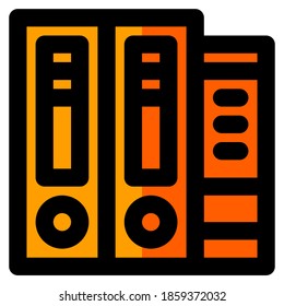 Icono de línea rellenada de archivo, adecuado para una parte del conjunto de iconos de la oficina