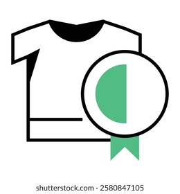 Filled line icon for Quality product in drop shipping and ecommerce. Perfect for modern online stores needing reliable, efficient digital solutions.