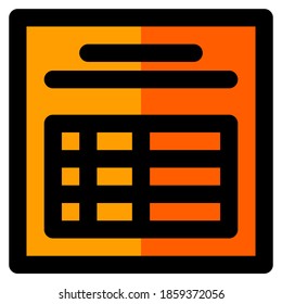 Filled Line icon of report , suitable for a part of the office icon set