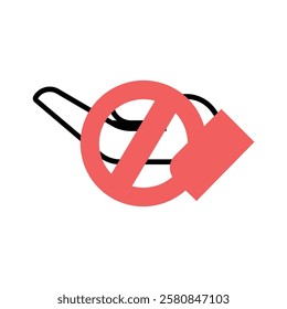 Filled line icon for Restricted Items in drop shipping and ecommerce. Perfect for modern online stores needing reliable, efficient digital solutions.