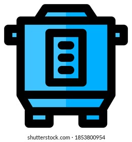 Filled line icon of a Rice cooker, suitable for a part of the house or home icon set