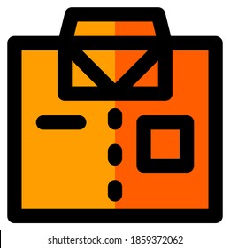 Icono de línea rellena de uniforme, adecuado para una parte del conjunto de iconos de la oficina