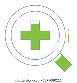Filled line microscope and document stack, designed for research apps, academic publications, and medical study platforms.
