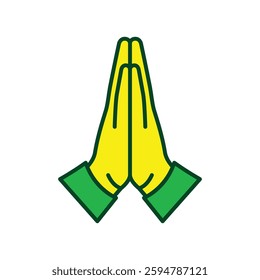Filled Line Sorry Icon Vector