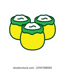 Filled Line Zakat Icon Vector