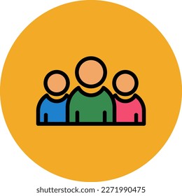 Filled Multi Circle Vector Icon For Your Project