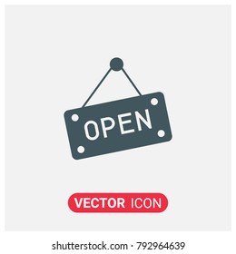 Filled Open Banner Vector Icon