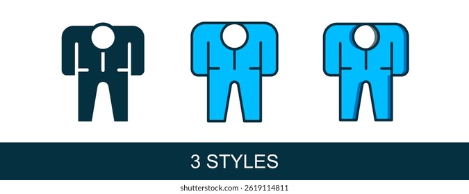 Filled outline Beekeeper costume icon isolated on white background. Special protective uniform.  Vector