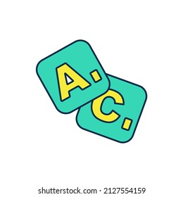 Filled outline Bingo icon isolated on white background. Lottery tickets for american bingo game.  Vector