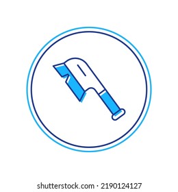 Filled outline Brush for cleaning icon isolated on white background. Cleaning service concept.  Vector