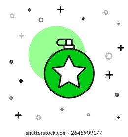 Filled outline Canteen water bottle icon isolated on white background. Tourist flask icon. Jar of water use in the campaign.  Vector