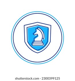 Filled outline Chess icon isolated on white background. Business strategy. Game, management, finance.  Vector