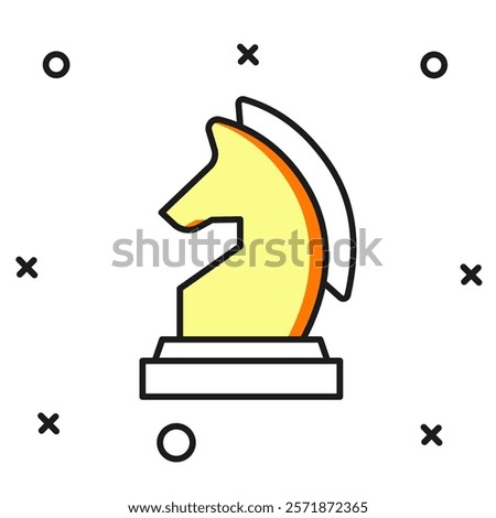 Filled outline Chess icon isolated on white background. Business strategy. Game, management, finance. Flat filled outline style with shadow. Vector