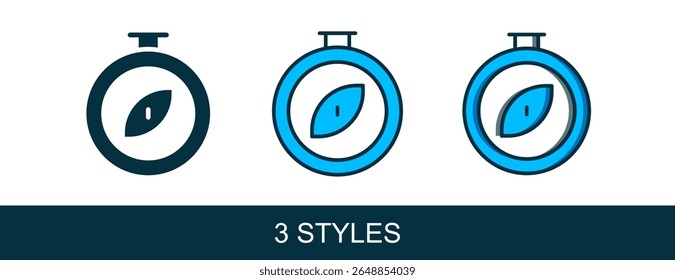 Filled outline Compass icon isolated on white background. Windrose navigation symbol. Wind rose sign.  Vector