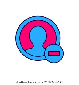 Filled outline Create account screen icon isolated on white background.  Vector