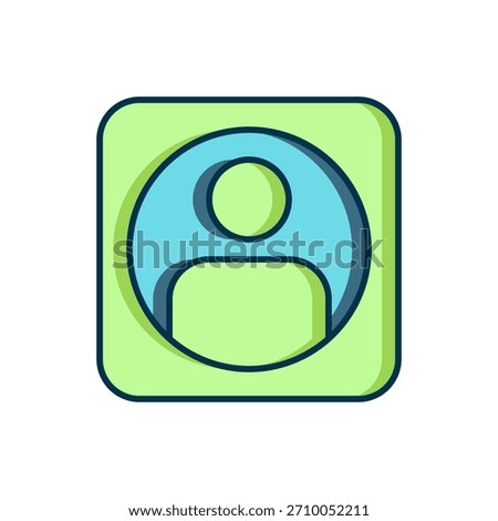 Filled outline Create account screen icon isolated on white background. Flat filled outline style with shadow. Vector