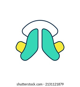 Filled outline Dental tooth plate icon isolated on white background.  Vector