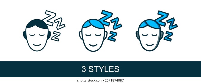 Filled outline Dreams icon isolated on white background. Sleep, rest, dream concept. Resting time and comfortable relaxation.  Vector