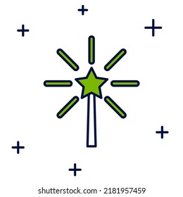Filled outline Firework icon isolated on white background. Concept of fun party. Explosive pyrotechnic symbol.  Vector