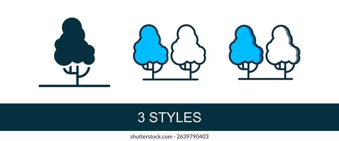 Filled outline Fruit tree icon isolated on white background. Agricultural plant. Organic farm product. Fruit garden. Gardening theme.  Vector