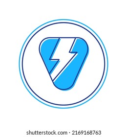 Filled outline Guitar pick icon isolated on white background. Musical instrument.  Vector