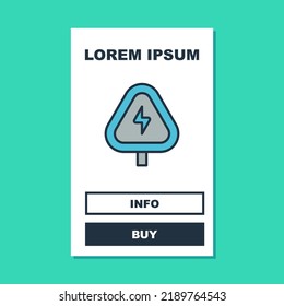 Filled outline High voltage sign icon isolated on turquoise background. Danger symbol. Arrow in triangle. Warning icon.  Vector