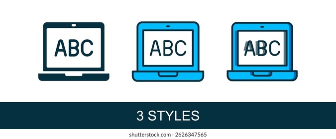 Filled outline Laptop icon isolated on white background. Computer notebook with empty screen sign.  Vector
