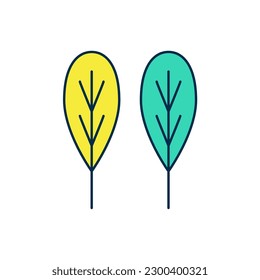Filled outline Leaf icon isolated on white background. Leaves sign. Fresh natural product symbol.  Vector
