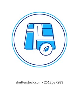 Puntero de mapa de contorno lleno con el icono del coche de taxi aislado en el fondo blanco. Símbolo de Locación.  Vector