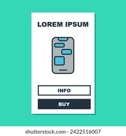 Umriss Mobile 24 Stunden Support Symbol einzeln auf türkisem Hintergrund. Das Call-Center des Kundendienstes ist ganztägig geöffnet. Anrufdienste in Vollzeit.  Vektorgrafik
