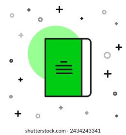 Gefüllte Umriss Notizbuch-Symbol isoliert auf weißem Hintergrund. Spirale Notizblock-Symbol. Schulheft. Schreibblock. Tagebuch für die Schule.  Vektor
