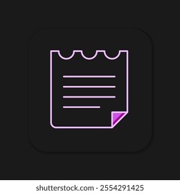 Filled outline Notebook icon isolated on black background. Spiral notepad icon. School notebook. Writing pad. Diary for school. Flat filled outline style with shadow. Vector