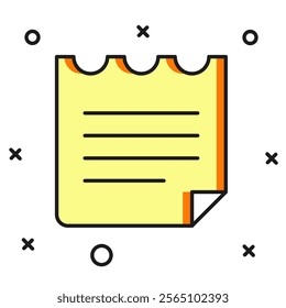 Filled outline Notebook icon isolated on white background. Spiral notepad icon. School notebook. Writing pad. Diary for school. Flat filled outline style with shadow. Vector