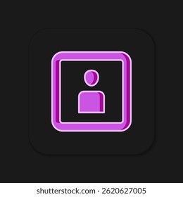 Filled outline Play Video icon isolated on black background. Film strip sign. Flat filled outline style with shadow. Vector