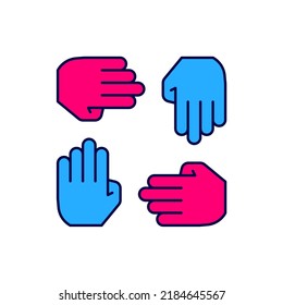 Filled outline Project team base icon isolated on white background. Business analysis and planning, consulting, team work, project management. Developers.  Vector