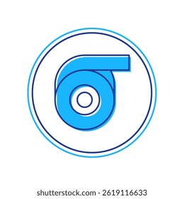 Filled outline Scotch tape icon isolated on white background. Roll adhesive tape. Insulating tape.  Vector