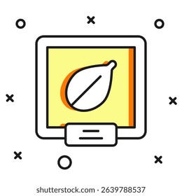 Filled outline Seeds of a specific plant icon isolated on white background. Flat filled outline style with shadow. Vector