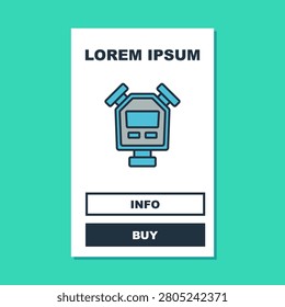 Filled outline Stopwatch icon isolated on turquoise background. Time timer sign. Chronometer sign.  Vector